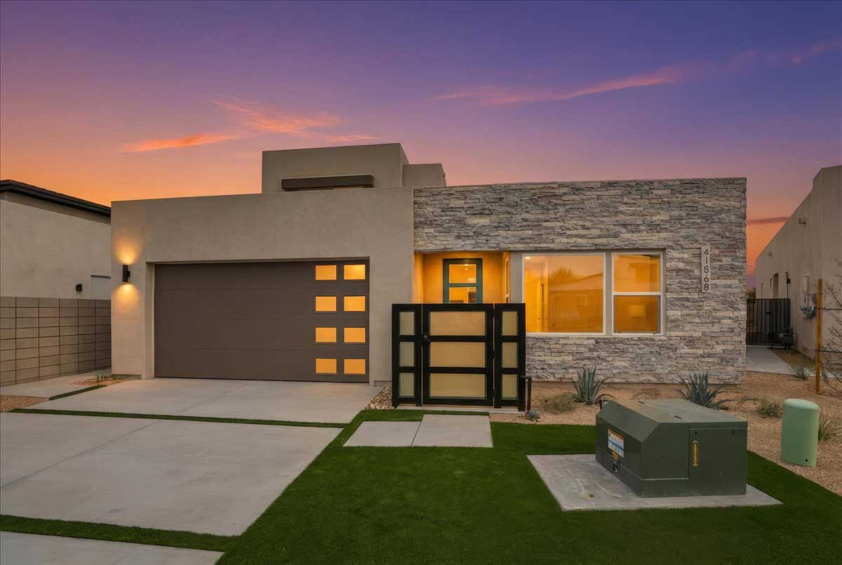 Lot 7 elevation 3A-Desert Modern.