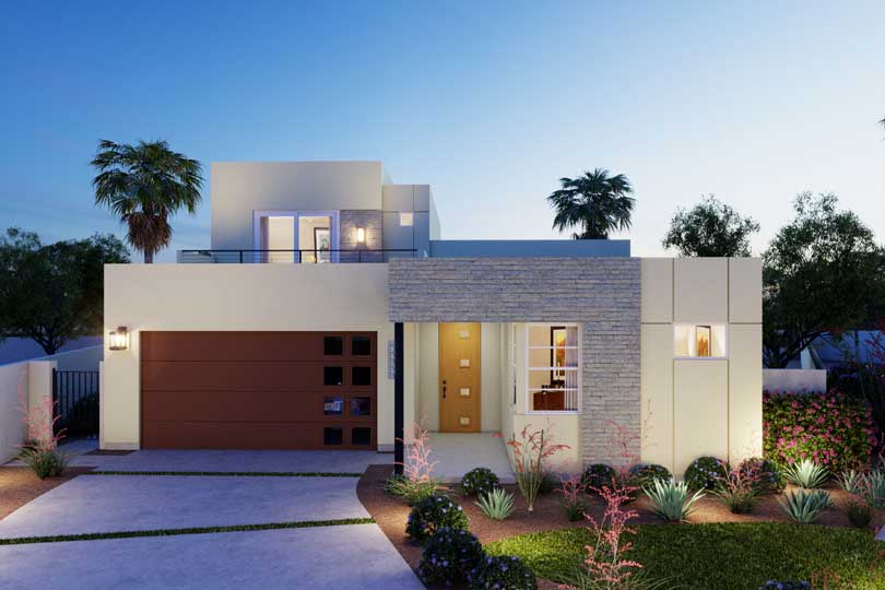 Volare elevation 4 Desert Modern.